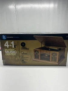 Innovative Technology Music Center - 4 in 1 wooden music box New - Picture 1 of 6