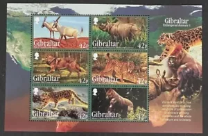 GIBRALTAR Preciosa Hoja Como Nueva NUNCA Con Bisagras de 6 Vida Silvestre - Imagen 1 de 1
