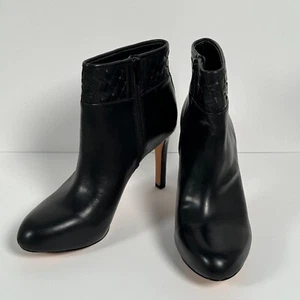 NEW! Antonio Melani Womens Black Ankle Boot Bootie Heel Zipper US Size 8.5M - Picture 1 of 9