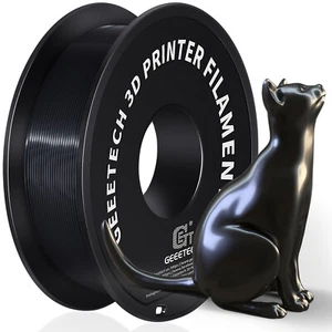 1KG Geeetech Printing Filament 1.75mm Black Silk PLA Consumables For 3D Printer - Picture 1 of 6