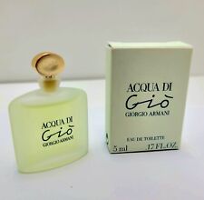 Acqua Di Gio by Giorgio Armani Women's Mini 0.17oz/5ML Eau De Toilette New in Bo