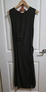 BY MALENE BIRGER Tildsa Metallic Striped Knit Maxi Dress, Size M BNWOT - Picture 1 of 7