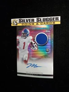 2024 Malik Nabers Topps Midnight Patch rifrattore automatico #RJA-MN RC RPA NY Giants - Foto 1 di 2