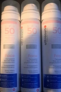 3 X ULTRASUN FACE SUN PROTECTION 50SPF UV - FACE & SCALP MIST 75ML X 3 - Picture 1 of 1