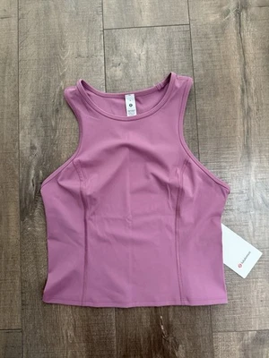 NWT Lululemon Nulux Racerback Cropped Run Tank Size 8 VLVD Velvet Dust - Image 1 of 4