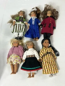 American Girl 6” Mini Doll Lot of 6 25th Anniversary Kirsten Felicity Rebecca - Picture 1 of 15