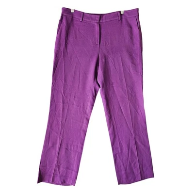 Escada Purple Straight Leg Dress Pants Size 44 Women's Tailored Trousers YJ01 - Image 1 of 4