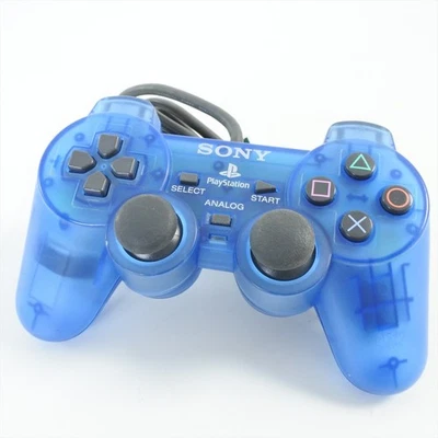 PS1 Analog Controller DUALSHOCK Island Blue SCPH-1200 Playstation Korea B - Image 1 of 4