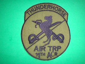 US 11th ACR Armored Cavalry Rgt AIR TROOP THUNDERHORSE Patch From Vietnam War - Picture 1 of 3