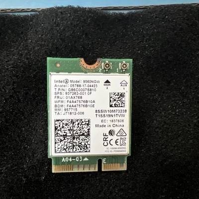 Intel Dual Band Wireless-AC 9560NGW eine M.2 WLAN/Bluetooth Karte kein Speicher - Bild 1 von 2