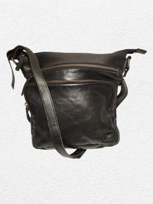 Wise Owl Leather Crossbody Bag Purse Black Travel Business Work Casual - Image 1 of 4