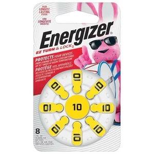 Energizer Hearing Aid Batteries -Size 10 Zinc-Air - New 8Pack. (x4pack -32total) - Picture 1 of 1