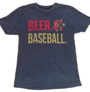 Harrisburg Senators Beer Baseball T-Shirt Mens L MiLB Minor League MLB Nationals - Picture 1 of 7