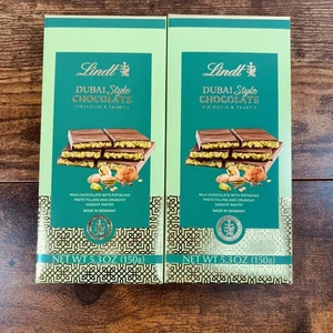 (2er Pack) Lindt Dubai Style Schokoriegel (5,3 oz/150g), Pistazie & Kadayif - Bild 1 von 7