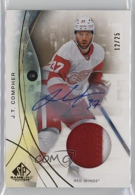 2024-25 Upper Deck SP Game Used Gold Premium Memorabilia /25 JT Compher #86 Auto - Image 1 of 3