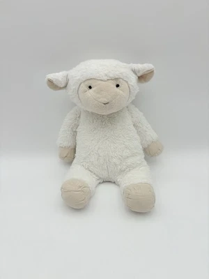 Juguete de peluche Pottery Barn para niños cordero bebé Lovey juguete para guardería crema sentada juguete Lovey Foto 1 de 4