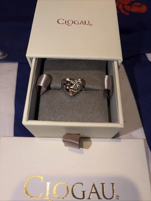 New Clogau Honey Bee Honeycomb Heart Ring Size S - image 1 of 3