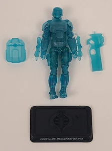 GI Joe Cobra Mercenary Wraith Clear Blue Variant Figure 25th Anniversary 2008 - Picture 1 of 14