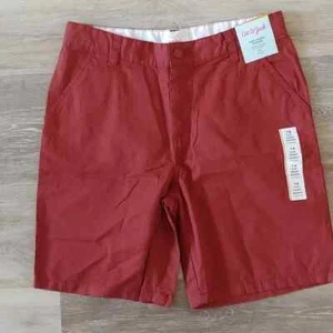 NWT Cat & Jack Boys Flat Front Shorts Red Size 16 - Picture 1 of 8