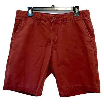 H&M L.O.G.G. Label Of Graded Goods Mens Size 33 Wine Cotton Bermuda Shorts - Image 1 of 4