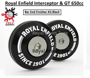Royal Enfield "Bar End Finisher Kit Black" For Interceptor & Continental Gt 650