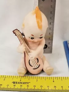 Ardalt Japan bisque Kewpie musician figurines Guitar Banjo Bass - Picture 1 of 4