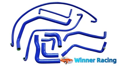Blue silicone radiator hose fit Peugeot 205 GTI 1.6/1.9 RHD - Image 1 of 4