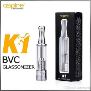 Genuine Aspire K1 Clearomiser Tank Glassomiser Atomiser BVC 1.8 ohm tank / coils - Picture 1 of 5