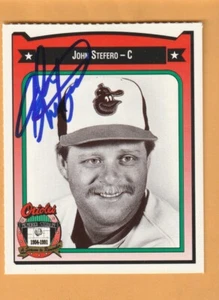 John Stefero Baltimore Orioles AUTO signed 1991 Crown Card - Bild 1 von 2