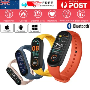 Bluetooth Smart Watch Bracelet Blood Press Heart Rate Monitor Pedometer Tracker - Picture 1 of 15