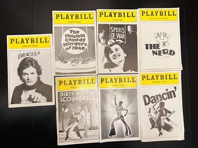 LOT Of  7 Vintage Theatre Playbills - Image 1 of 4