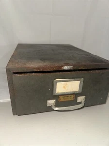 Vintage Boutons Inc Drawer File System , Patina - Picture 1 of 7