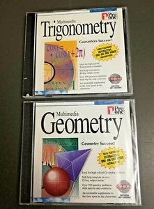 Pro One Multimedia Geometry & Trigonometry Tutorials 1700+ Problems Sealed NIP - Picture 1 of 3