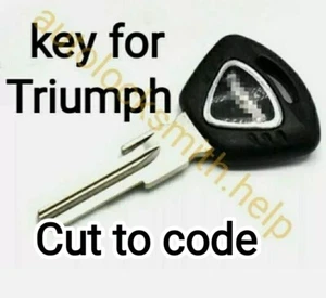 Llave de motocicleta TRIUMPH Repuesto cuando todas las llaves se pierden en el interruptor de encendido - Imagen 1 de 1