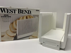 West Bend Bread Slicing Guide Collapsible Sides 1-2 lb Loaves 6600X - Picture 1 of 15