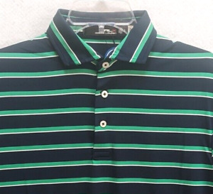 RLX Ralph Lauren Golf Performance Shirt Men's Navy Green White Size S
