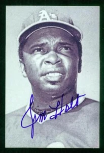 #0889, 4" x 6" Photo Card, Signed-Autographed, Jim Holt, Oakland A's - Picture 1 of 2