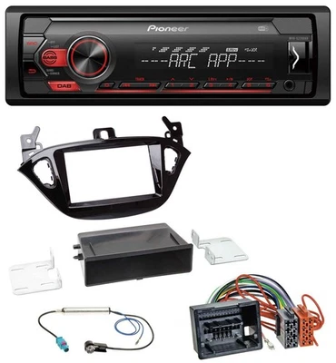 Pioneer DAB 1DIN MP3 AUX USB Autoradio für Opel Adam ab 13 Corsa E ab 15 Ablage - Bild 1 von 4