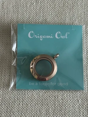 Origami Owl LK1055 Oro Rosa Mini Bisagra Medallón "Nuevo en Paquete" Foto 1 de 4
