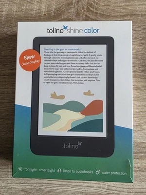 NEUWERTIGER Tolino Shine Color eBook-Reader, Schwarz, 6 Zoll, 16GB - Bild 1 von 4