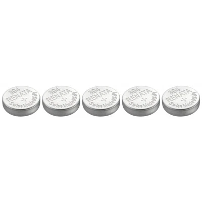 [702647-5] RENATA Lot de 5 Piles bouton Silver Oxyde 394 / SR936SW 0% mercure