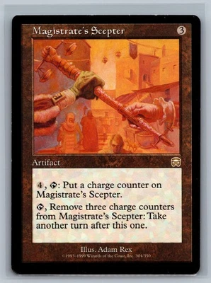 Magic The Gathering Mercadian Masques Magistrate's Scepter #304/350 MTG TCG CCG - Image 1 of 2