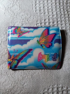Винтажный 1990-е Lisa Frank бабочка пластиковый бумажник цветной коллекционер  - Изображение 1 из 4
