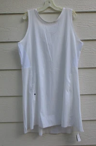 Nike DH2437- 100 Dri-Fit Women's White Sleeveless Golf Dress Size XL - NEW - Picture 1 of 8