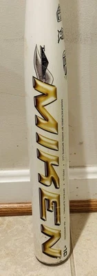 Бита софтбольная для быстрой подачи композитная Miken Triad 3 белое золото FPTD10 32 дюйма 22 унции - Изображение 1 из 4