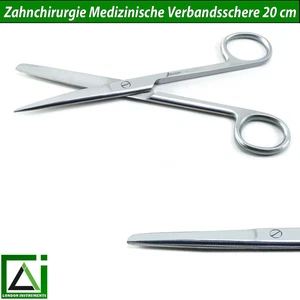 forbici per medicazione a punta smussate clinica studio ospedale chirurgia dentale strumenti - Foto 1 di 6