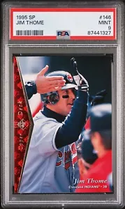 1995 SP #146 JIM THOME PSA 9 NEUWERTIG HOF CLEVELAND INDIANER - Bild 1 von 2