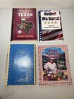 Lot of 4 Vintage Cookbooks Spiral Community Best Of Texas Pensacola FL Rocky Mtn