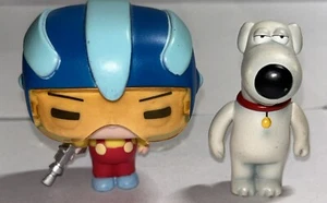 Family Guy Lot Of 2 Figures Brian Mezco & Stewie Funco - Picture 1 of 8