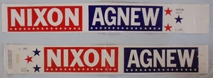 Two "Nixon/Agnew" Sashes: Richard M. Nixon, Spiro Agnew, 1968 President Campaign - Bild 1 von 9